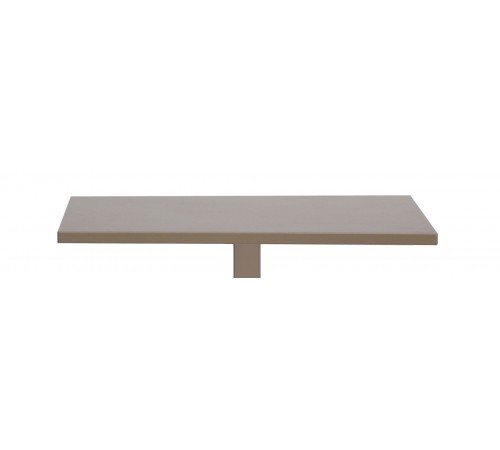 Piano Tavolo in Alluminio Uso Interno ed Esterno per Bar, Ristoranti, 80x80 Colore Tortora