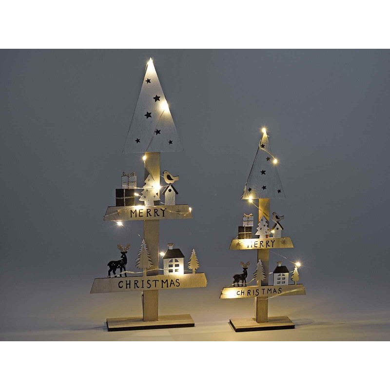 Albero Di Natale Da Tavolo Con Luci ---Alberi di Natale da Tavolo Moderni Con Luci Led a Batteria