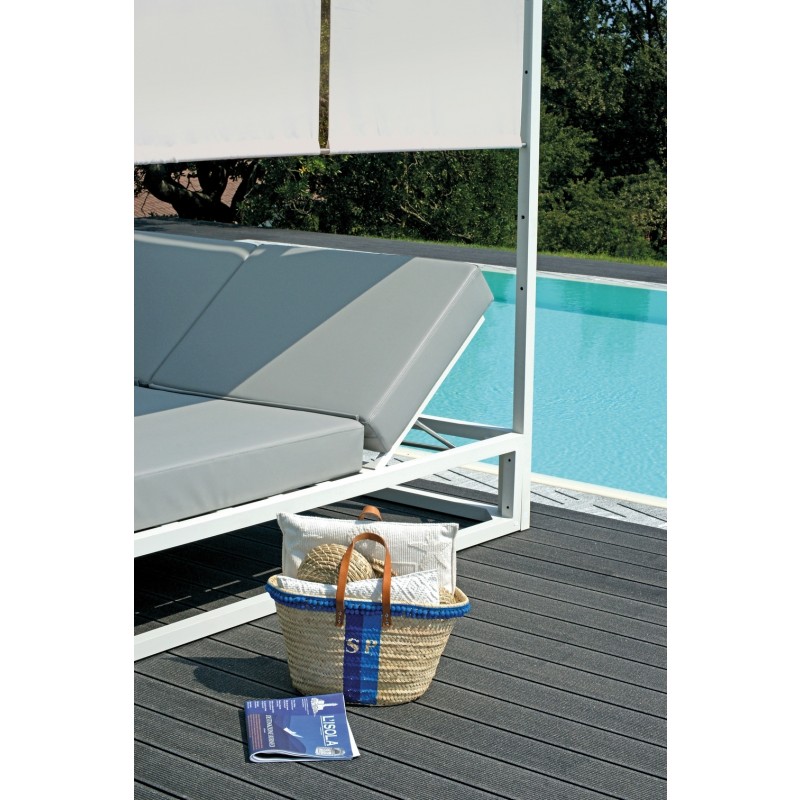 Lettino a Sdraio in Alluminio per Esterno, Chaise Longue da Esterno Regolabile con Schienale a 6 Posizioni, Ideale per Piscina, Spiaggia e Pat | Leroy Merlin