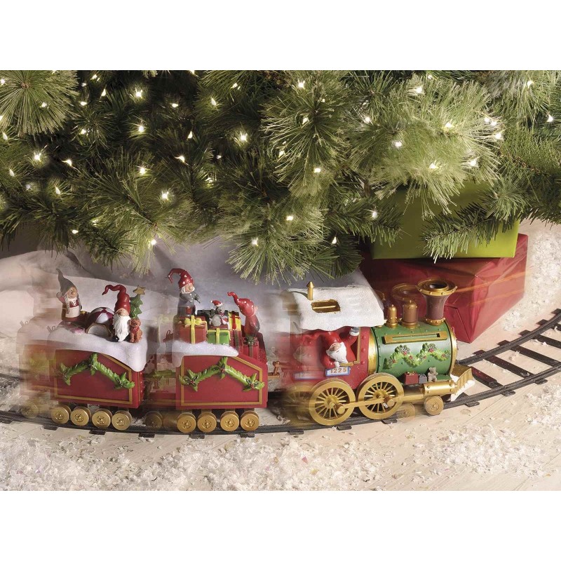 Alberi Di Natale Con Trenino Sotto ---Trenino Sotto Albero di Natale con Movimento, Luci e Suoni Addobbo
