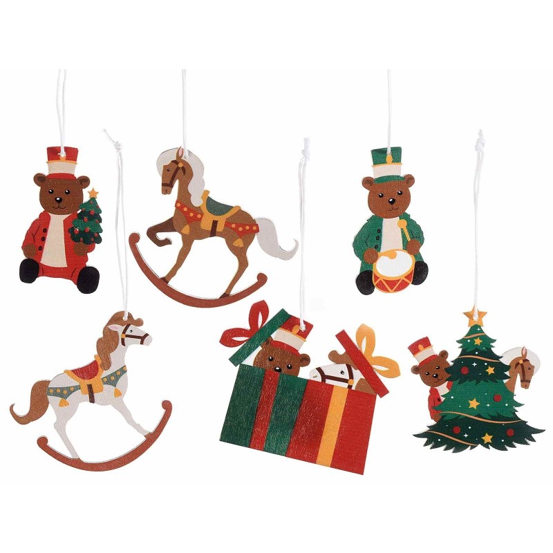 GEBETTER Set Cancelleria Natalizia, 2 Matite in Legno+1 Gomma+1 Temperamatite+1 Righello+1 Mini Quaderni, Set Regalo Cancelleria Natale per Bambini Ragazzi Festa Compleanno (Rosso