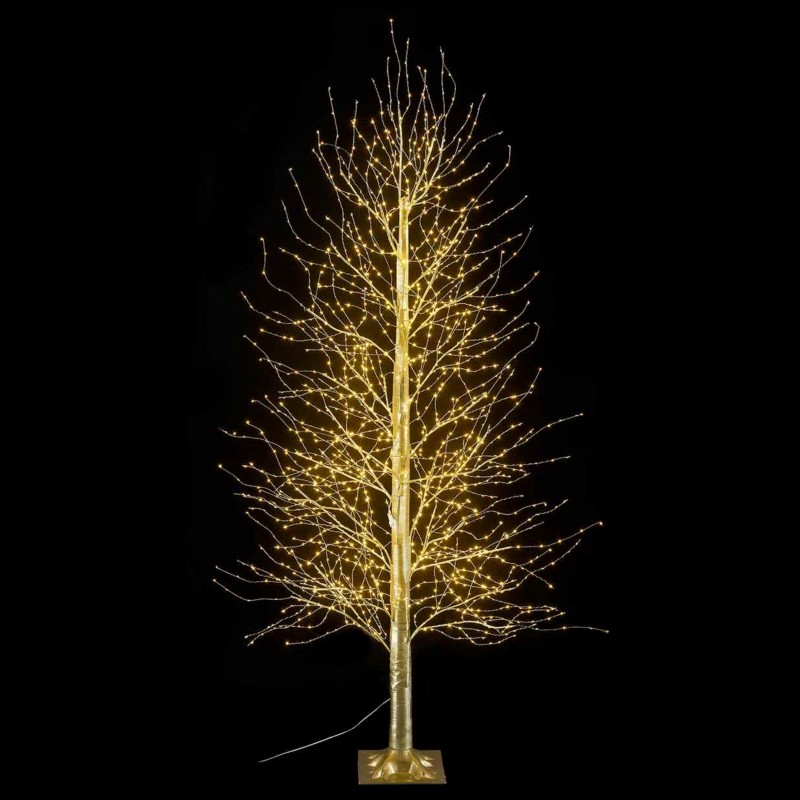 ---Albero Natalizio Dorato con 1700 Led Bianco Caldo Interni Esterni ...