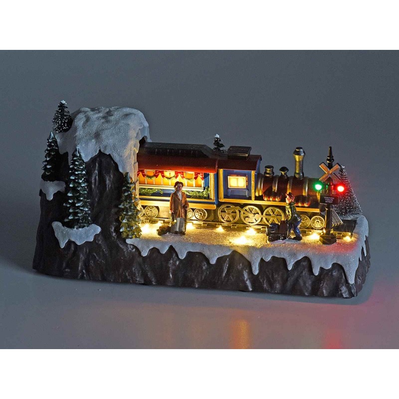 Treno Di Natale Locomotiva Con Luci E Suoni Giocattolo Gioco Bambini Sar 2