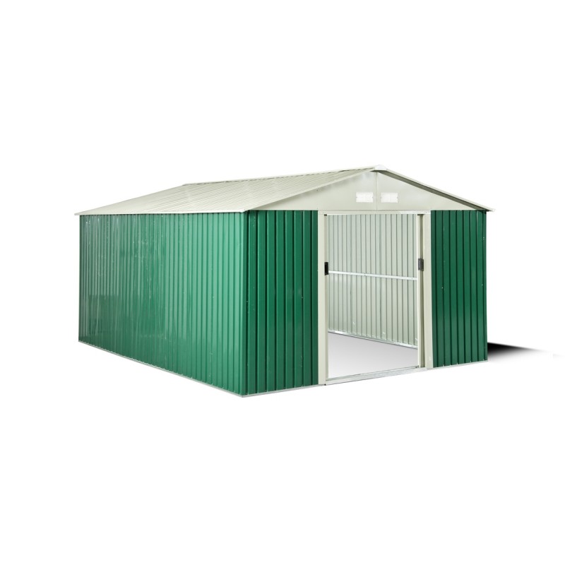 Casetta Ricovero Attrezzi Da Giardino In Lamiera Zincata Color Verde