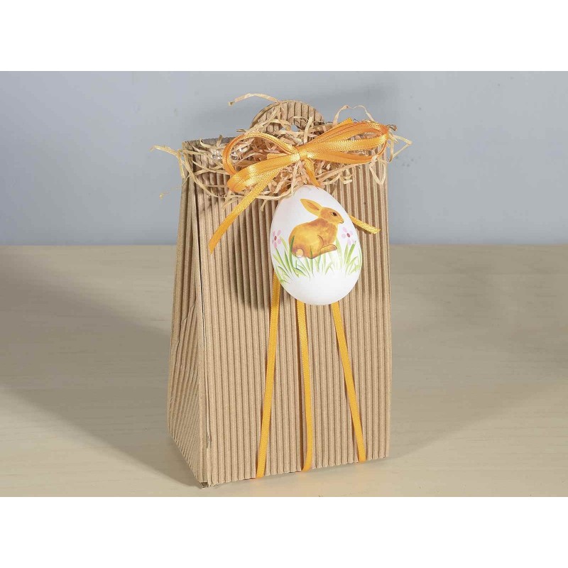 JOYIN - 24 Uova Di Pasqua Da Appendere In Plastica, 5.8 Cm, Colori Assortiti Per Decorazioni Albero E Cesto - 2