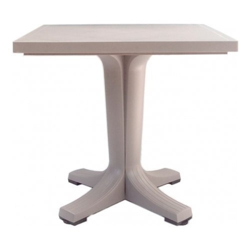 Tavolo Bar Quadrato Con Piede Centrale - Legno Massello Abete 80x80cm, Altezza 75cm - Foto 5