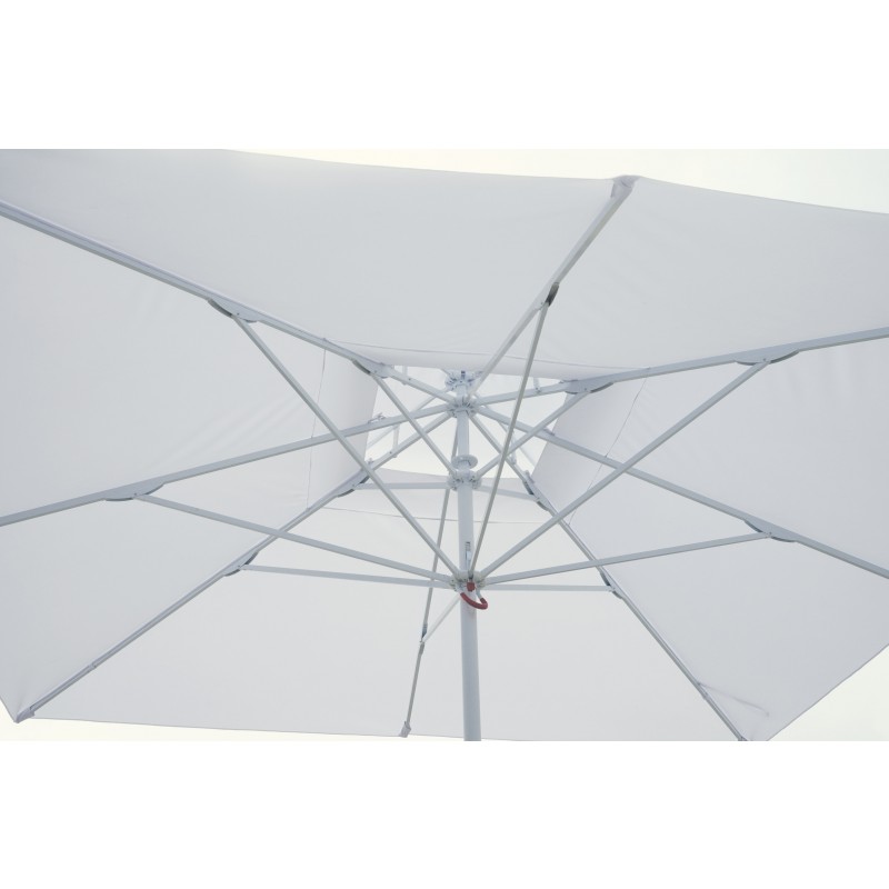 Ombrellone bar e giardino professionale 3x3 m palo centrale bianco