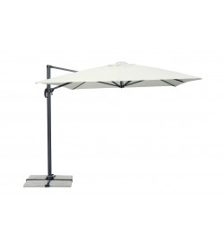 Ombrellone da giardino in alluminio con palo laterale girevole 3 x 4 metri