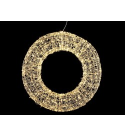 Ghirlanda Natalizia Luminosa con 960 Led, Uso Interno ed Esterno - Misura 60 cm