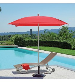 Ombrellone 2x2 Metri, Palo Centrale in Alluminio Anodizzato, Idrorepellente e Anti Raggi UV
