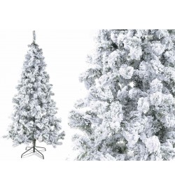 Albero di Natale artificiale pino innevato 725 rami altezza 2,10 metri