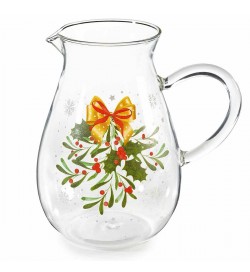 Caraffa di Natale in Vetro da 1,7 Litri Decorata