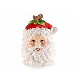 Barattolo da Cucina per Alimenti a Forma di Babbo Natale in Ceramica