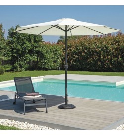 Ombrellone da Giardino Rotondo con Palo Centrale in Alluminio, Telo Idrorepellente, 3 Metri