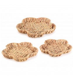 Set 3 Vassoi in Giacinto a Forma di Fiore