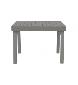 Tavolo in alluminio per balconi e spazi ristretti allungabile fino a 212 centimetri color tortora