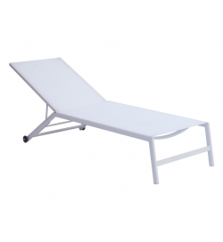 Lettino prendisole in alluminio, uso contract e domestico