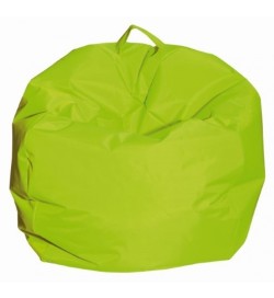 Poltrona Pouf in nylon impermeabile e imbottita verde