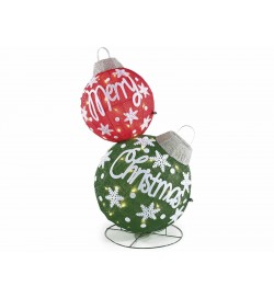 Luminaria Natalizia Palline Giganti, Uso Interno ed Esterno - Altezza 85 cm