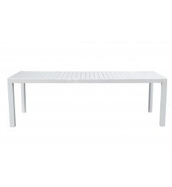 Tavolo Moderno Allungabile da 1,60 a 2,40 Metri per Casa e Giardino, Colore Bianco