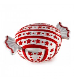 Barattolo di Natale in Ceramica a Caramella 20 cm