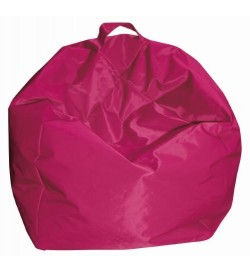 Poltrona Pouf in nylon impermeabile e imbottita fucsia