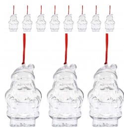 Decorazioni per Albero a di Forma di Babbi Natale Personalizzabili - Set da 20