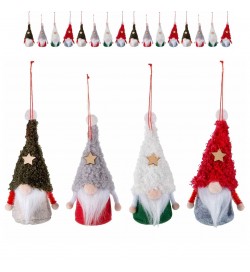 Decorazioni Natalizie da Appendere a Forma di Babbo Natale - Set 16 Pezzi