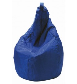 Poltrona a pera In nylon blu pouf a sacco per interni ed esterni 