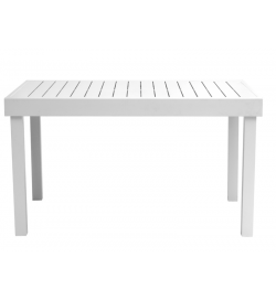 Tavolo da giardino allungabile da 135 a 270 cm in alluminio bianco