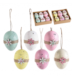 Uova Pasquali Decorate da Appendere 36 Pezzi