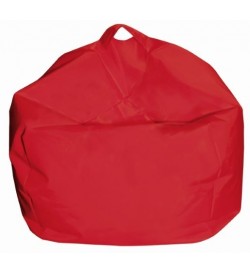 Poltrona Pouf in nylon impermeabile e imbottita rossa