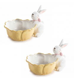 Contenitore per la Cucina in Ceramica Artigianale con Coniglietto