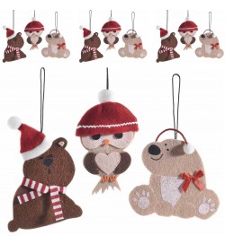 Decorazioni da Appendere per Albero di Natale A Forma di Animaletti 18 Pezzi