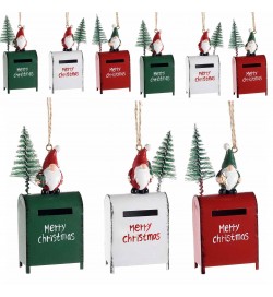 Decorazioni per Albero a Forma di Babbo Natale con Portalettere 9 Pezzi 11,5 Cm