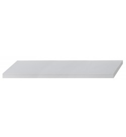 Set 4 Mensole da Parete con Fissaggio a Scomparsa lunghezza 150 centimetri bianche