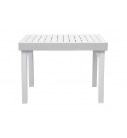 Tavolo in alluminio per balconi e spazi ristretti allungabile fino a 212 centimetri color bianco