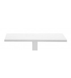 Piano Tavolo in Alluminio Uso Interno ed Esterno per Bar, Ristoranti 70x70 Colore Bianco