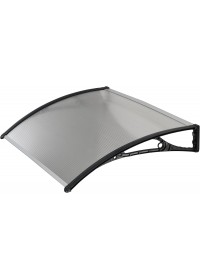 Pensilina tettoia modulare per porte e finestre in policarbonato 100 x 70 centimetri