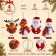 Set 4 Personaggi di Natale in Stoffa da Appendere 17 cm, misure e caratteristiche