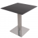 tavolo bar effetto marmo con base silver