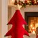 Set 2 Alberi di Natale in Stoffa da Appoggiare 52 cm, in ambiente natalizio