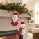 Set 4 Personaggi di Natale in Stoffa da Appendere 17 cm, in ambiente natalizio
