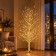Albero di Natale Dorato Effetto Diamante 180 cm con 1300 LED, in ambiente natalizio