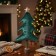 Set 2 Alberi di Natale in Stoffa da Appoggiare 52 cm, in ambiente natalizio