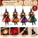 Set 4 Befane con Abito in Raso e Gonna Ampia 29 cm, misure e caratteristiche