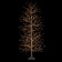 Albero di Natale Marrone Brillante 240 cm, 2000 LED Bianco Caldo, acceso su fondo scuro