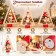 Set 3 Alberi Natalizi da Tavolo in Legno con LED 26 cm, misure e caratteristiche