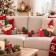 Set 2 Elfi di Natale Sdraiati in Stoffa 50 cm, in ambiente natalizio