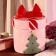 Set 2 Barattoli di Natale a Pacco Regalo 20,5 cm, in ambiente natalizio